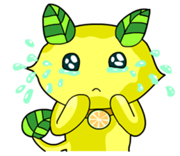 Lemon cat sticker #7436407