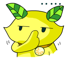 Lemon cat sticker #7436408