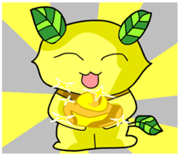 Lemon cat sticker #7436409