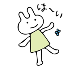 Simple bunny sticker #7436533