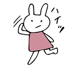 Simple bunny sticker #7436536