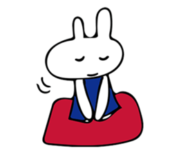 Simple bunny sticker #7436542