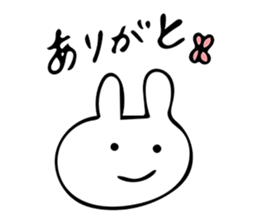 Simple bunny sticker #7436544