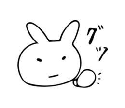 Simple bunny sticker #7436547