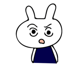 Simple bunny sticker #7436549