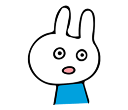 Simple bunny sticker #7436550