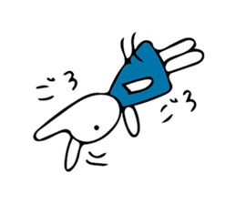 Simple bunny sticker #7436557