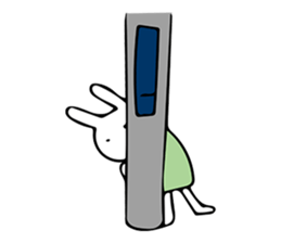 Simple bunny sticker #7436559