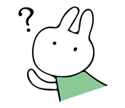 Simple bunny sticker #7436562