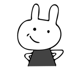 Simple bunny sticker #7436563