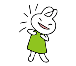 Simple bunny sticker #7436566