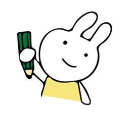 Simple bunny sticker #7436568