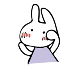 Simple bunny sticker #7436569