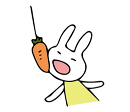 Simple bunny sticker #7436570