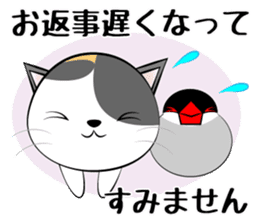Message from dog cat bird sticker #7437103
