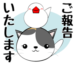 Message from dog cat bird sticker #7437104