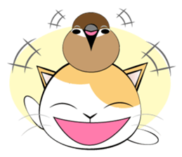 Message from dog cat bird sticker #7437128