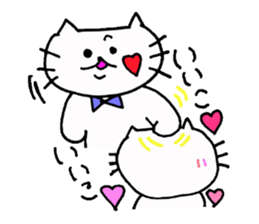 The interesting and cute cat 3 sticker #7437462