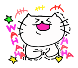 The interesting and cute cat 3 sticker #7437471