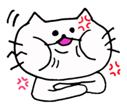 The interesting and cute cat 3 sticker #7437482