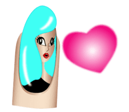 My Finger Nail Art 2 (Love Version) sticker #7437646