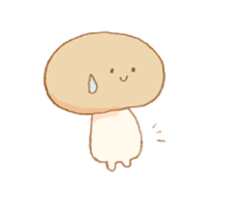 More!! Cute Mushroom!! sticker #7438253