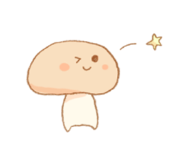 More!! Cute Mushroom!! sticker #7438260