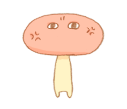 More!! Cute Mushroom!! sticker #7438265