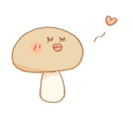 More!! Cute Mushroom!! sticker #7438269