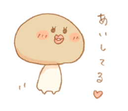 More!! Cute Mushroom!! sticker #7438270