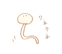 More!! Cute Mushroom!! sticker #7438276