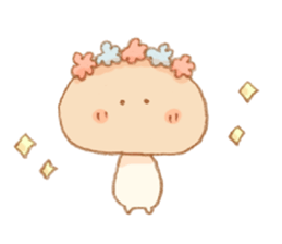 More!! Cute Mushroom!! sticker #7438285