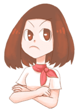 Chompu, Close eye and gentle smile sticker #7438668