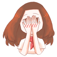 Chompu, Close eye and gentle smile sticker #7438686