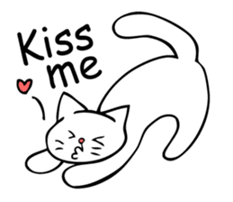 Fall in love cats sticker #7438697