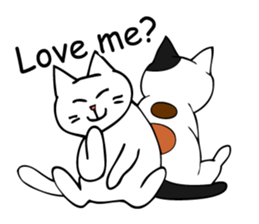 Fall in love cats sticker #7438698