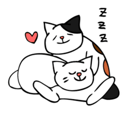 Fall in love cats sticker #7438723