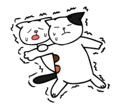 Fall in love cats sticker #7438724