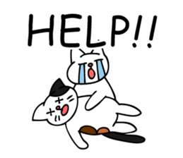 Fall in love cats sticker #7438726