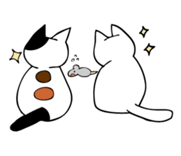 Fall in love cats sticker #7438728