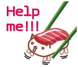 NIGIRI NEKO sushi-cats  (English) sticker #7438802