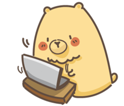 egg egg bear sticker #7438862