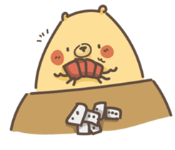 egg egg bear sticker #7438864