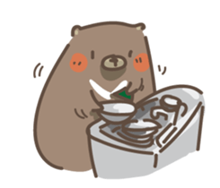 egg egg bear sticker #7438889