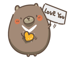 egg egg bear sticker #7438890