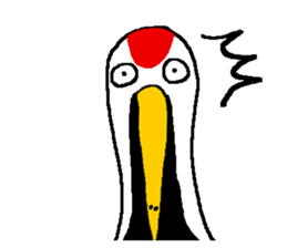 monologue of a crane sticker #7439752