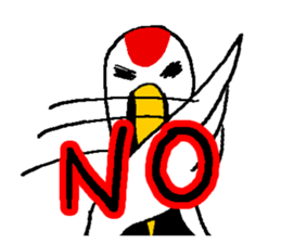 monologue of a crane sticker #7439759