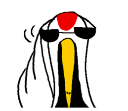 monologue of a crane sticker #7439766