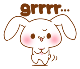 Moonlit night Child rabbit. Glitter! sticker #7440053