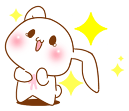 Moonlit night Child rabbit. Glitter! sticker #7440082